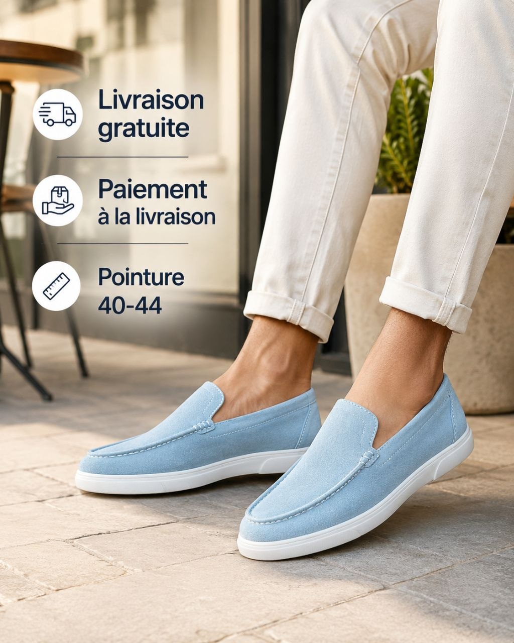 Mocassin Hybride NEVOSTEEP™ en Daim Premium