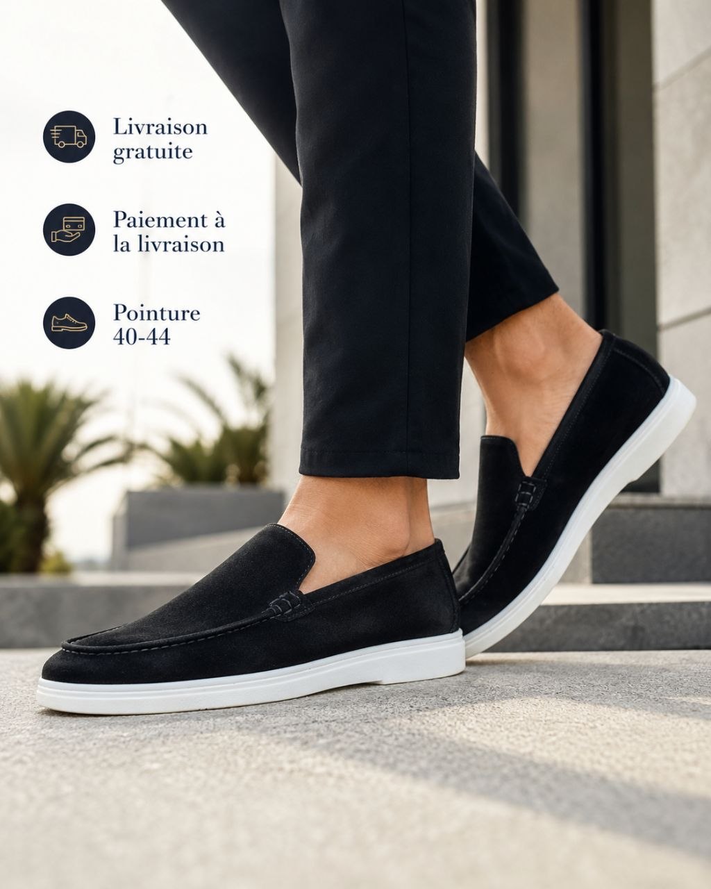 Mocassin Hybride NEVOSTEEP™ en Daim Premium