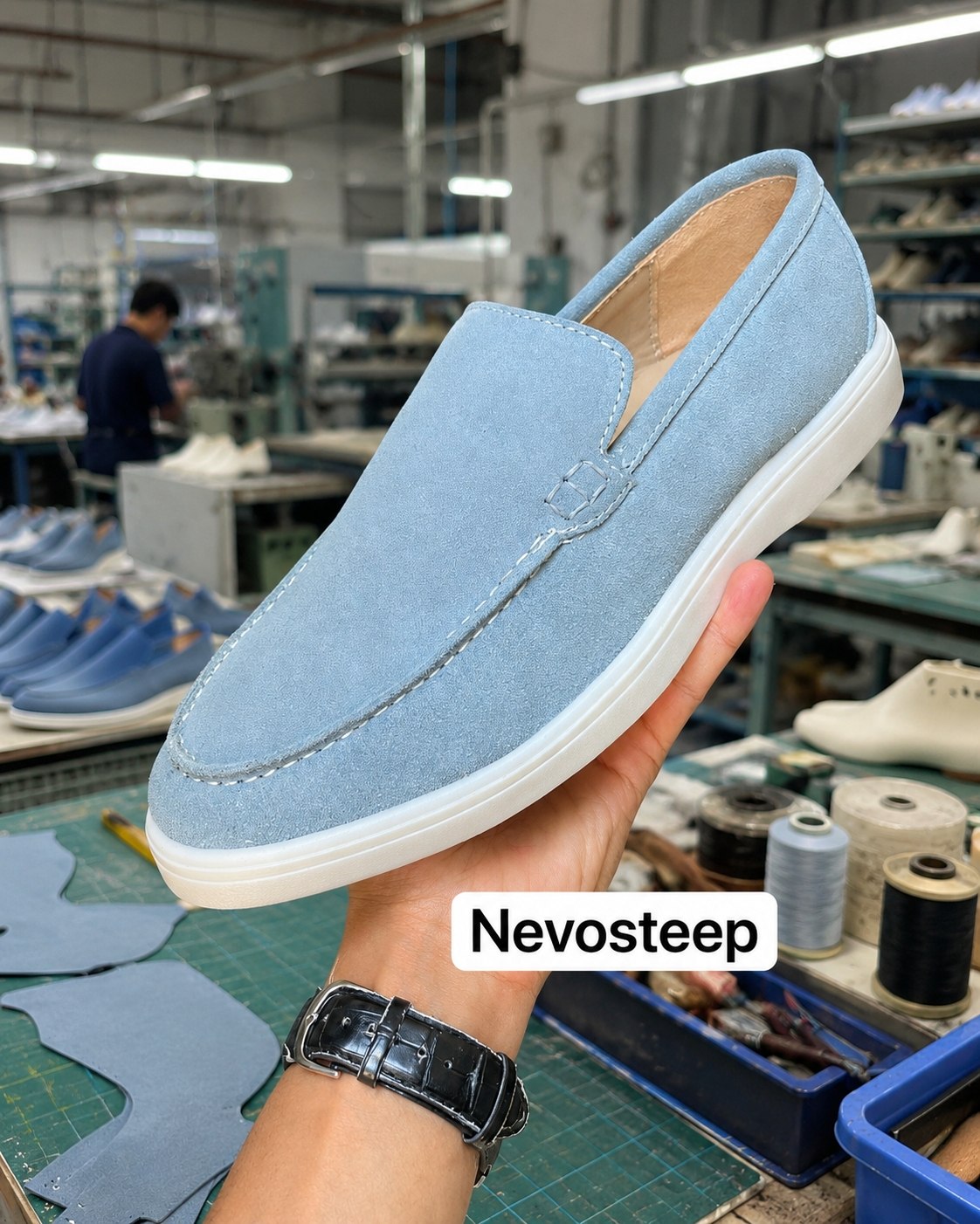 Mocassin Hybride NEVOSTEEP™ en Daim Premium